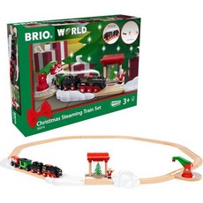 브리오 월드 크리스마스 증기 기차 트랙 세트, BRIO World – 36014 Christmas S