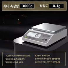 고정밀 전자저울 0.001g 실험실 주얼리 디지털 미세측정, 기본 모델명/품번, 사각 3kg 0.1g, 1kg