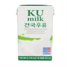 주말특가 건국유업 건국우유 멸균우유, 200ml, 288개