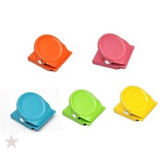 자석 클립 메모 고정 냉장고 부착 서류 정리 사무 용품 주방 용품 냉장고 자석, 1개, 핑크