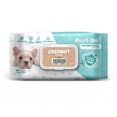 Absorb Plus 寵物濕紙巾 多種香氛 可沖式 溫和潔淨配方 80張, 1個裝, 1個