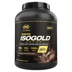 PVL ISOGOLD 스포츠 프리미엄 웨이 프로틴 아이솔레이트 셰이크 믹스 트리플 밀크 초콜릿 맛, 2.27kg, 1개