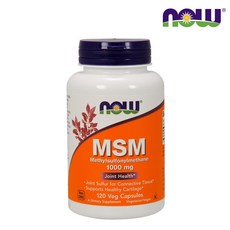 나우푸드 MSM 1000mg 베지 캡슐, 120정, 1개