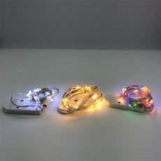 [스트링아트 와이어전구] 1m 12pcs LED조명와이어전구, 컬러믹스