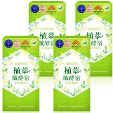 JEROSSE® 婕樂纖 植萃纖酵宿 60錠 4盒, 4個, 60顆