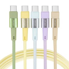 라이프썸 C to C 타입 60W 고속충전 케이블 1.5M 5종, 1개, 세이지그린, 150cm