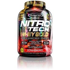 MUSCLETECH 乳清高蛋白粉, Strawberry, 2.51kg, 1罐