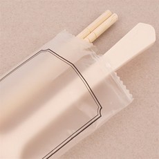 무지개샵 위생 개별 포장 일회용 수저세트 일회용젓가락