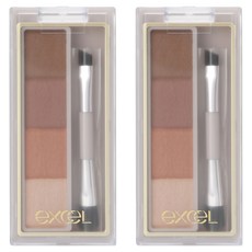 엑셀 excel 컬러 에디트 파우더 브로우 3.2g, #01, 2개
