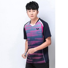 배구 유니폼 여자 커플 티셔츠 여성 단체복 테니스 스포츠 트레이닝 탁구 배드민턴 옷 핸드볼 의류 운동복 세트, 2XL