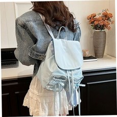 데일리 발레코어 나일론 재질 리본 복조리 백팩 79000EA 1EA, 아이보리