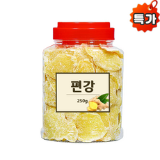 생강 편강 수제100% 최상품 특품 생강 건강한 간식 유기농 생강칩 생강편/흑설탕 편강, 1개, 250g