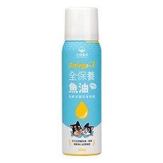 DogCatStar 汪喵星球 OMEGA-3機能魚油60顆/全保養魚油(噴霧型)50ml寵物魚油 犬貓用, 1個, 全保養魚油(噴霧型)50ml