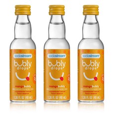 Sodastream 버블리 드롭 망고 1.36온스 3팩, 40ml