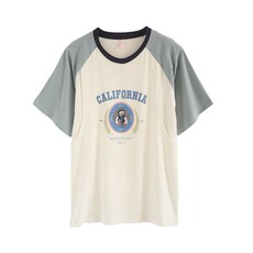 BABYSHARE 熊熊印圖大學T 哺乳衣