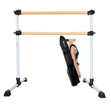 MARFULA 1.2m(4피트) 휴대용 목재 발레 바레 발레 바 댄스 바레 독립형 휴대용 가방 포함