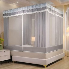 가정용 모기장 텐트 사각 실내 난방 벙커 수면 싱글