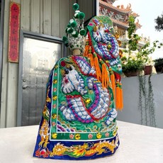 平價月眉麟龍袍-綠色，柔軟吸水親膚舒適，居家休閒必備, 1個, 尺二長