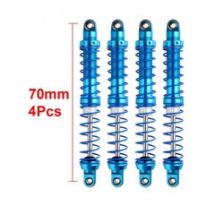 INJORA 금속 충격 흡수 장치 80 90 100 110 120mm 오일 댐퍼 1/10 RC 자동차 트럭 크롤러 축 SCX10 TRX4 Redcat Gen8, Blue 70mm 4pcs