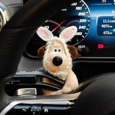 그로밋 차량용 와이퍼인형 깜빡이인형 차꾸템, 1개, 토끼