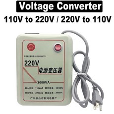 전압 변환기 3000W 110V-220V AC 스텝 업 다운 어댑터, 02 2000W, 01 220V to 110V, 01 CN