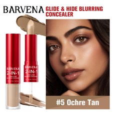 BARVENA 2-IN-1 輕薄服貼遮瑕 修飾膚色 自然妝效, 1個, BN7722-05 Ochre Tan-5