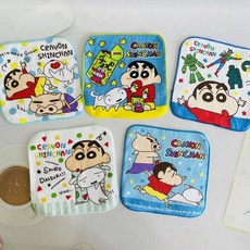 卡通可愛小毛巾5條裝，純棉割絨寶寶口水巾，柔軟吸水嬰幼兒方巾