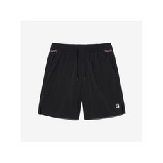 휠라 공식 테니스 베이직 4부 반바지 FS2TRH2301M BLK