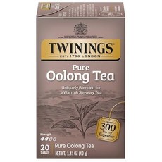 트와이닝스 오브 런던 중식 우롱 티 백 20개입 Twinings Pure Oolong Tea Individually Wrapped Bags 20 Count (Pack of 1), N/A, 20개입(1팩)