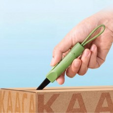 셀클릭 손 베이지 않는 안전 택배 칼, 1개, 그린