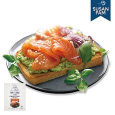 수산팜 호텔픽 프리미엄 훈제연어 200g 슬라이스, 1개