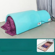 온트렌디 온열돔 허리 사우나 다리 복부 건식 찜질기, 블루 가열 챔버 + 자가 치료 매트리스, 기본 색상