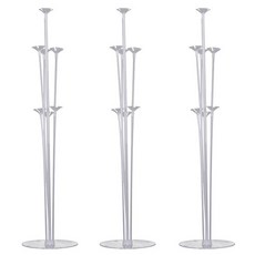 로나파티 풍선 스탠드 풍선꽂이 세트, 투명, 3개