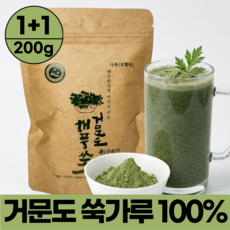 하준프레시 국산 거문도 해풍 쑥가루 100%, 2개, 100g