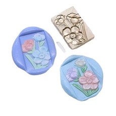초대장 실링 스탬프 교체형 헤드 연꽃 1개 25mm, 03