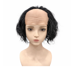 마빡이 스타일 대머리 파티 가발, 1개, 블랙대머리