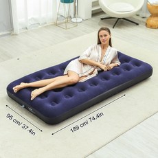 매트리스 블로우 사이즈 침낭 업 침대 싱글 에어 팽창식 캠핑, 없음, Large Single bed