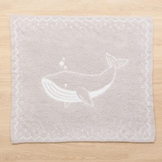 니트리 아기 푹신푹신 블랭킷 고래 NM01 80×80 cm그레이 NITORI 7980971