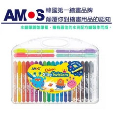 韓國AMOS 細款神奇水蠟筆 12色, 1個, 24色細款神奇水蠟筆