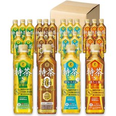 GOS 토쿠호 특차 4종 아소트(특차 재스민 카페인 제로 호지차) 차 500ml×24개, 500ml