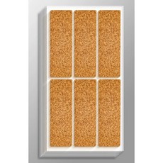 코르크 방수 라벨 네임 스티커, 1세트, S1043 코로크 대형 36p