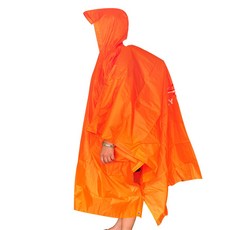 登山三用雨衣 斗篷雨衣 附收納袋, 橘色, 1個
