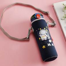 케이비지리테일 아쿠아포켓 귀여운 유아 물통 주머니, 네이비, 1개