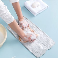 [핑크마카롱] 실리콘 손 빨래판, 그레이, 1개