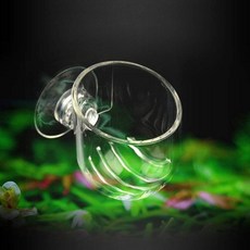 어항 생먹이 급여용 아크릴 흡착 피딩컵 급식기, 1개