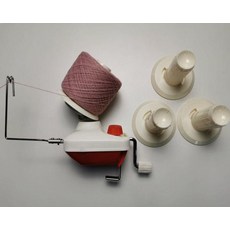 탁상 고정형 털실 실 실감는기계 권선기 실감기 실와인더 자동, D. 나사 고정 리드 폴은 4 배럴로 더 안전, 나사 고정 인도선 더 견고 4통 포함, 1개