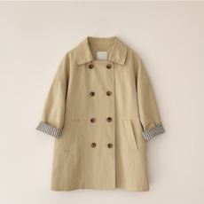 키즈 주니어 여아 남아 봄 가을 오버핏 트렌치코트