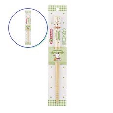 쌍문상회 지금 필요한 성인젓가락 포차코 젓가락 고학년젓가락 어른젓가락 초등학생젓가락 나무젓가락 산리오 캐릭터 21cm 대나무 X2개 31872EA, 본상품