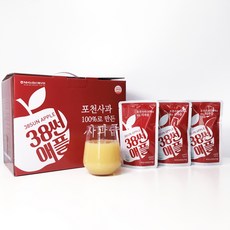 38썬애플 100% 포천 사과즙 38sunapple (100개입), 120ml, 100개