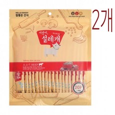 설레개 눈물억제 강아지 간식 15g x 20p, 소고기, 300g, 2개